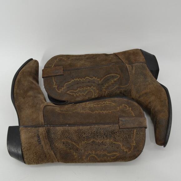 Dingo Womens Size 9 Cowboy Boots Brown Leather Western - Picture 13 of 16